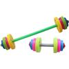 MFMEXUL Set di Manubri per Bambini, Set Sportivo per Giochi di Ruolo, Strumento di Allenamento della, Bilanciere Realizzato in Materiale Sicuro per Dive, 1 Lungo 1 Corto