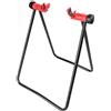Auratrove Supporto per riparazione bici a forma di U, pieghevole, in lega di alluminio, con rotazione a 360°, per bici da strada, mountain bike, nero e rosso