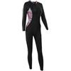 Aomiun Costume da bagno da donna a maniche lunghe, protezione solare UPF 50, in neoprene, ad asciugatura rapida, per surf e snorkeling, con reggiseno integrato (L)