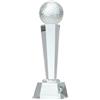 sourcing map Trofeo in cristallo con scatola, 22,9 x 7,1 cm, premio Earth Champions per scrivania, decorazione da tavolo, tornei e competizioni sportive, fermacarte, trasparente