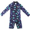 Swimbubs Muta termica per bambini con anima in neoprene da 2 mm, a maniche lunghe, per piscina e spiaggia (1-2 anni, balena blu)
