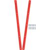 TEHAUX ABS Rib Bones Kit di Protezioni per Binari per Skateboard Elettrico e Longboard Arancione 1 Resistente agli Urti per Amanti dello Skateboard