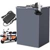 FREEDOH Batteria per Triciclo da 72 V, Batteria LiFePO4 da 72 V, batterie al Litio Ferro fosfato da 15 Ah, 20 Ah, 30 Ah, 40 Ah, 55 Ah, 60 Ah con Caricabatterie.,72v60ah