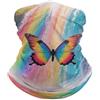 Generic Rainbow - Winged Butterfly By Falls Ghetta da Collo 25X50cm Sciarpa A Tubo Antiscivolo Unisex Scaldacollo per Campeggio Uomo Pesca