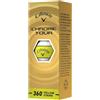 Callaway BL CG CHRM TR 26 360 YLW STRP 3B PK Palline da golf, 360° a righe gialle, manica (confezione da 3), BL CG CHRM TR 26 360 YLW STRP 3B PK