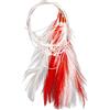 Aprilsunnyzone Imitazione di piume per Sabiki Rig Hook Set con 3 ami legati a mano n. 6 adatto per pesca in acqua salata e molo o imbarcazioni