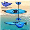 VSAQLNWZ Stabilizzatore a Braccio per Kayak, Doppia Valvola Gonfiabile Kayak Float, Robusto Kit Stabilizzatore Gonfiabile per Kayak E Barche con Fori,White