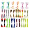 Generico Gonne Per Esca Artificiale,30 Confezioni Di Code In Silicone Morbido E Colorato - Kit di Ricambio Gonnelle per Jig - per Fiume Lago Stagno Barca Riva Branzino Trota Pesce Gatto