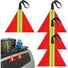 Generico Bandierina di Sicurezza per Kayak,Alta visibilità di Sicurezza Ed Impermeabilità - Bandiera Riflettente Ed Impermeabile,per Traino Barca Rimorchio Canoa Auto Bici