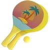 Generico Racchette Per Sport Da Spiaggia - Leggeri Durevoli, Racchette Per Pratica Quotidiana, Superfici Lisce Set Di Palline Da Paddle, Kit Di Attrezzi Per Allenamenti Attivi All'aperto - Per Bambini Donna Uo