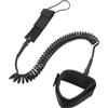 VILLCASE Leash per Tavola da Surf 7mm Nero Guinzaglio in Neoprene per Caviglia Corda a Spirale Resistente per Paddle Board e SUP, Accessorio per Sport Acquatici all'Aperto