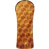 GuoChe Set di coperture per mazze da golf, in pelle di alta qualità, impermeabili, con targhetta numerica, per conducente, fairway, legno, ibridi, a nido d'ape, esagonale, alveare