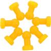 BESTYASH 12 Pezzi Coperture per Tubi di Trampolino in Plastica Gialla, Accessori Pratici Facile Installazione per Protezione Sicura e Sostituzione Affidabile