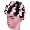 TOVINANNA Cuffia da Nuoto Facile da Indossare e Riutilizzabile in Nylon Design a Petali di Fiore 3d Donna per Piscina e Mare