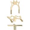 Toyvian 3 Pezzi Supporto per Stecca da Biliardo in Lega di Zinco-Alluminio Resistente alla Ruggine Accessorio per Tavolo da Biliardo Snooker Professionale