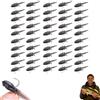 Vjyibpb 50pcs Soft Tadpole Bait with Hooks,Floating Soft Lures,Tadpole Shaped Lures with Hooks,Artificial Fish Bait Floating Action,Realistic Tadpole Fly Fishing Baits,Freshwater And Saltwater (M)