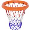 Buxuaaaa Telaio a rete per interni ed esterni, professionale, per scuole e pallacanestro, rete da basket, ricambio per esterni, catena zincata