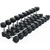Atletica Manubri esagonali Pro, set da 10-32,5 kg, rivestimento in CPU ammortizzante, di alta qualità, adatto per drops, impugnatura cromata dura