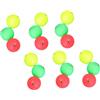 RUNROTOO Galleggianti da Schiuma 30 in Rame Colorati Giallo Rosso Verde per Pesca Galleggiante in Attrezzatura per Carpfishing