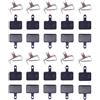 Generico Compatibile con Shimano 10 Paia di pastiglie Freno MTB Semi-Metalliche - universali for sistemi frenanti for Mountain Bike B01S HDM 290/300,Componenti