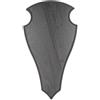 Generisch Cartello per trofeo a punta in rovere scuro, altezza 38 cm
