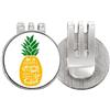 no/no PineFruit Stand Tall Be Sweet Yellow Citazione Golf Ball Marker Cappello Cappello Clip Smalto Magnetico