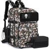 BAGROUPS Zaino Tattico Militare 45L Grande Zaini Uomo con Sistema Molle Daypack Impermeabile 3 Giorni Zaini per Trekking Zaino da Viaggio Multifunzionale per Campeggio Caccia Pesca Palestra Marrone