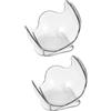 balacoo Clip per Palline da Tennis da Cintura Trasparente 2 Unitá Supporto Porta Pallina da Tennis Resistente e Compatibile per Allenamento e Partite per Uomo e Donna