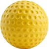 EfforPrac Pitching Machines - Palline da baseball in poliuretano con fossette, dimensioni 22,9 cm/30,5 cm, giallo brillante, sicure e leggere, per allenamento e trapani da campo (22,9 cm)