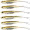 CAZSTYK 6 Esche da Pesca galleggianti in Silicone Morbido Esche da Pesca con a Forcella Esche da Pesca Artificiali per Acqua e salata Esche Artificiali morbide