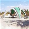 RuiNingRN Tenda per feste, impermeabile, in poliestere 185T con rivestimento in poliuretano, 435 x 435 x 244 cm, 4 ingressi, borsa per il trasporto, antivento, con picchetti, ideale per campeggio, attività