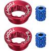 QUARKZMAN 2 Set Viti di Copertura Pedivella M20 Lega di Alluminio Rosso