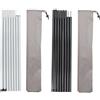 GSXLZ Pali per Vele Ombreggianti Aste for Tende da 8 Pezzi Riparo da Spiaggia Palo for Tende Staccabile for Telo Regolabile(Gray White)