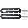 NVOQILIN 2 / 4 pezzi Kayak Slide Binari Staffa Kayak Accessori Mount Track Canna da pesca Supporto Base Rack Facile da Usare Basso Profilo