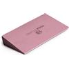 Yoga Studio Mezzo cuneo da yoga in EVA, tavola inclinata, barella per polpaccio, schiuma EVA leggera, mini mezzo cuneo, cuneo da yoga antiscivolo per polsi e mani, cuneo singolo (rosa polvere)