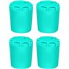 Buxuaaaa 4pcs Maniglia End Covers Silicone Canna Da Pesca End Protector Caps Canna Da Pesca Coda Protezione Accessori
