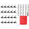 FUUGlan 20Pcs Antivento Corda Fissa Clip Per Outdoor Campeggio Baldacchino Tenda Clip Clip Tenda Morsetti Tarp Set Morsetti di Colore Tenda Clip Antivento Tenda Blocco Tarp Clip