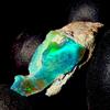 Opal Empire Opale Grezzo, Gemma Di Opale Nero Etiope 9 Ct 22x13 Mm, Opale Naturale Grezzo