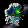 OPAL EMPIRE Black Opal rough , Fuoco Ethiopian Crudo, Naturale gemstone 9.5 KT 19x17 MM