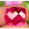 Gemsmyriad Naturale Rosso Rosa Rubellite Tormalina 21.35Ct Certificato Cuscino Dama Gemma