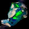 OPAL EMPIRE Opale Grezzo Naturale Nero Etiopico Fire Opal 11 Carati 22x15x11 mm 1 Pz