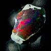 OPAL EMPIRE Opale Gemma, Opale Fuoco Etiope Grezzo, Opale Nero Naturale Grezzo 9 Ct 15x14 Mm