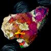 OPAL EMPIRE Opale Naturale Grezzo, Opale Nero, Opale Di Fuoco Etiope Grezzo 10.5Ct 21x15 Mm