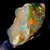 OPAL EMPIRE Fuoco black opal Crudo, Naturale gemstone, Ethiopian rough 9 KT 22x14 MM