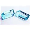 harshj_0 2 Pz Acquamarina Blue Ct 64-71 Crea Lab-Created Taglio Fancy GGL Coppia