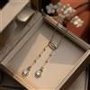 Collana Corto Ciondolo Dorato Opaco Bella Periodo 1890 Stile Ovale Set Cz Bianco
