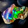 OPAL EMPIRE Opale Nero Grezzo Fire Opal Naturale 9.5 ct 22x13 mm Pietra Gemma