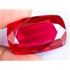 Naturale Rosso Rubino 69.20Ct Cuscino Big-Size Fantastico Certificato Mozambico