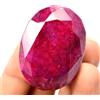 Gemscopious 278.5 CT Naturale Grande Rosso Rubino Certificato Museum Uso Trattato Ovale Cut
