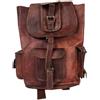 Fatto a mano Zaino In Vera Pelle Da Uomo Vintage Per Laptop Rucksack Satchel Da Viaggio 22"